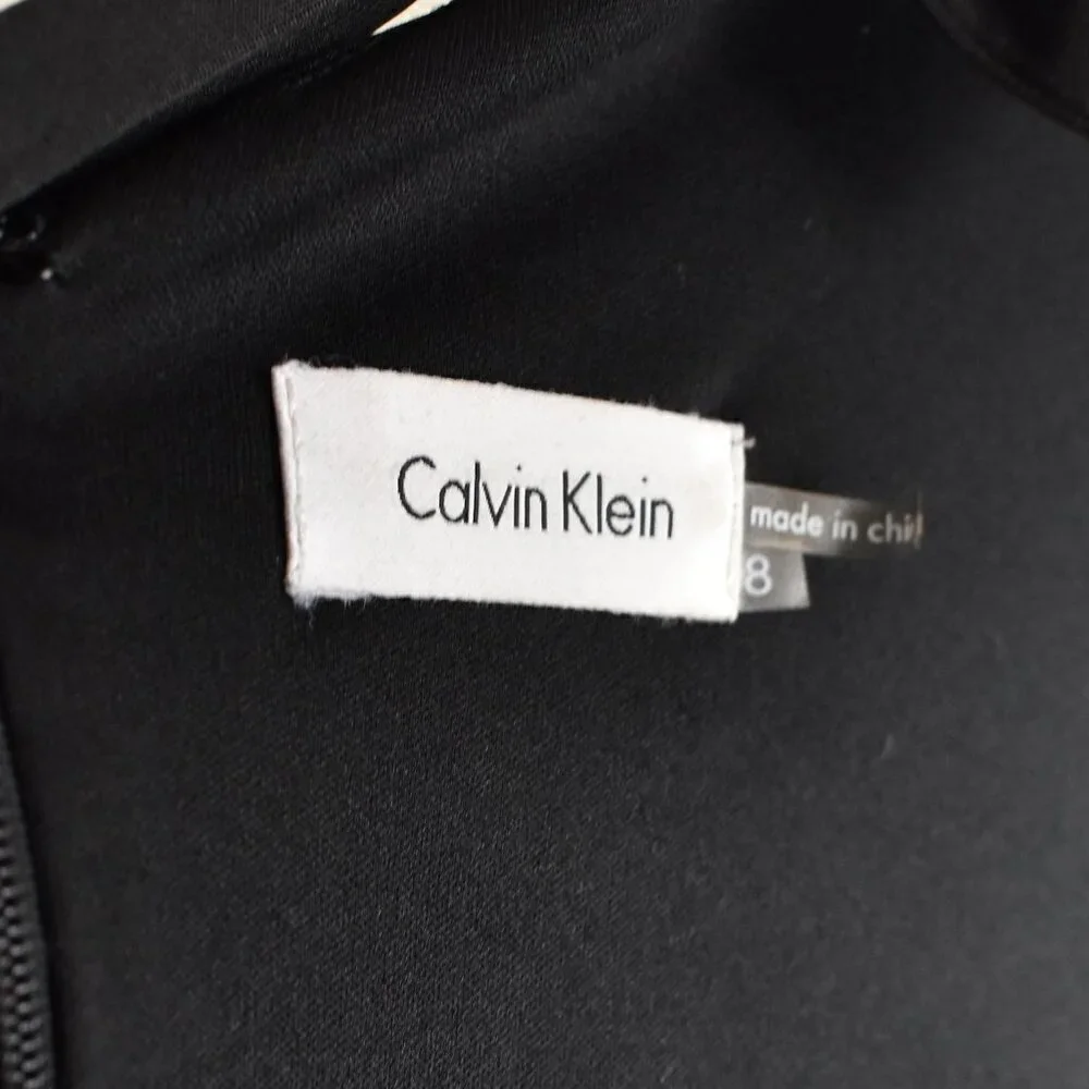 Calvin Klein Formal Sequin Cuff Draped Dress - 8 - Picture 8 of 8